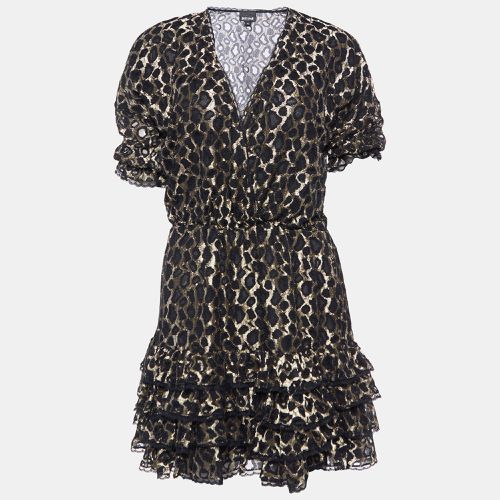 Leopard Lace Ruffle Dress M - Just Cavalli - Modalova