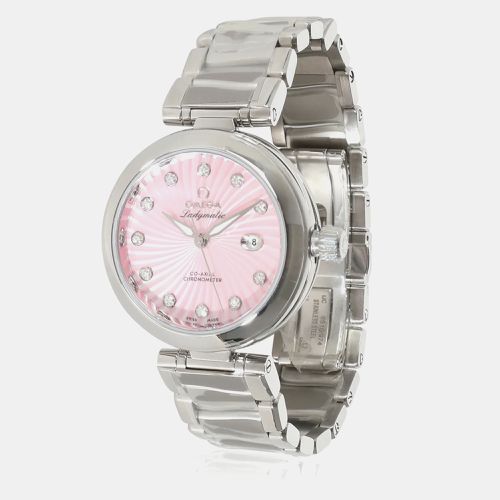 Diamond Stainless Steel De Ville Ladymatic 425.30.34.20.57.001 Automatic Women's Wristwatch 34 mm - Omega - Modalova