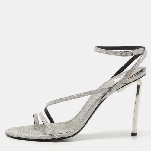 Grey Glitter Allen Ankle Strap Sandals Size 40 - Off-White - Modalova