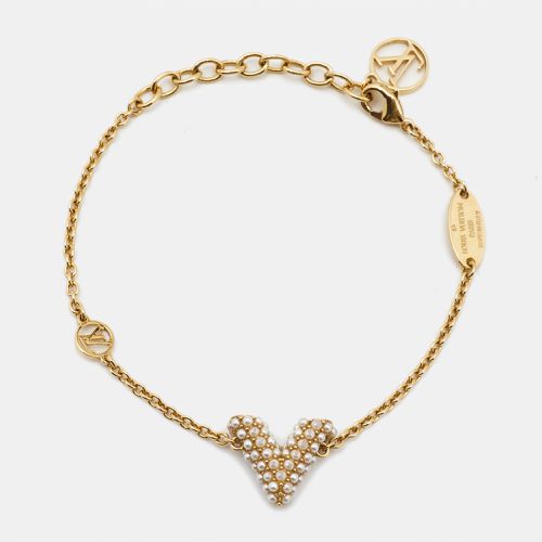 Essential V Faux Pearls Tone Bracelet - Louis Vuitton - Modalova