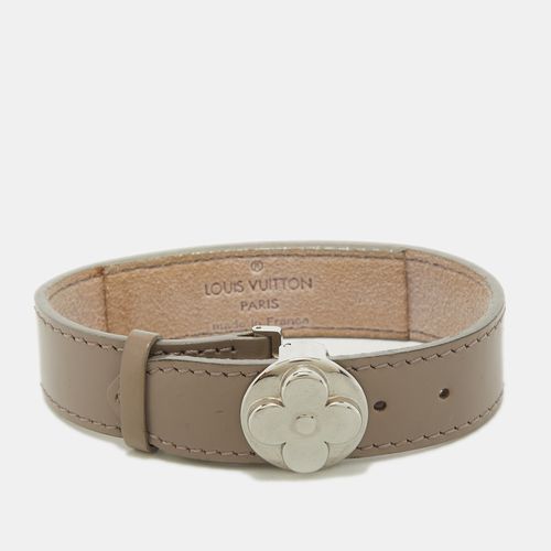 Monogram Wish Leather Silver Tone Bracelet - Louis Vuitton - Modalova