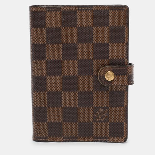 Damier Ebene Canvas Ring Agenda Cover - Louis Vuitton - Modalova