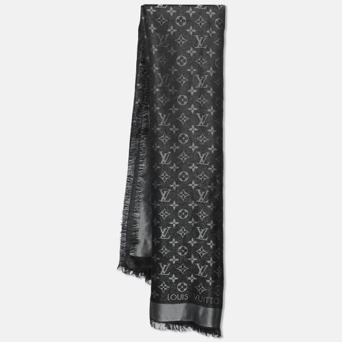 Silver Logomania Lurex Wool & Silk Fringed Shawl - Louis Vuitton - Modalova