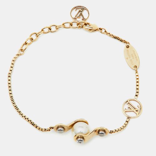 Speedy Faux Pearl Two Tone Bracelet - Louis Vuitton - Modalova