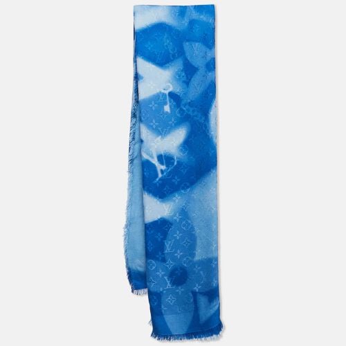 X-Ray Chale Monogram Silk & Wool Scarf - Louis Vuitton - Modalova