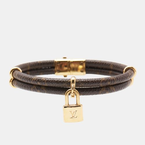 Keep It Twice Monogram Canvas Gold Tone Metal Bracelet - Louis Vuitton - Modalova