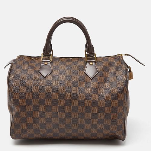 Damier Ebene Canvas Speedy 35 Bag - Louis Vuitton - Modalova