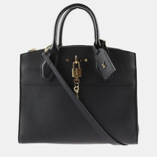 Leather City Steamer MM Satchel - Louis Vuitton - Modalova