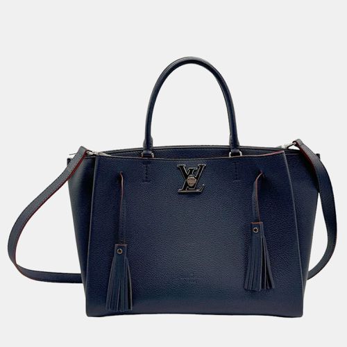 Marine rouge Leather lockmeto Satchel Bag - Louis Vuitton - Modalova