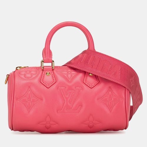 Quilted Monogram Calfskin Bubblegram Papillon BB Satchel Bag - Louis Vuitton - Modalova