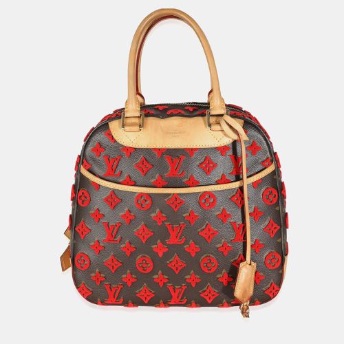 Red Monogram Canvas Tuffetage Deauville Cube Satchel - Louis Vuitton - Modalova