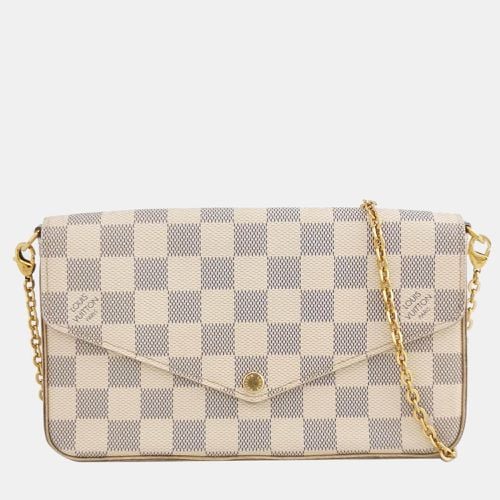 Louis Vuittion Damier Azur Coated Canvas Pochette Felicie Bag - Louis Vuitton - Modalova