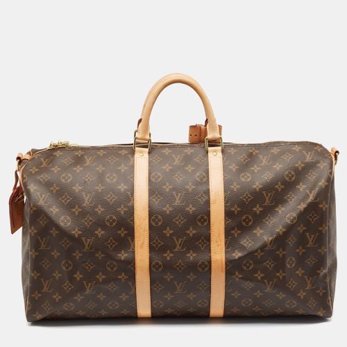 Monogram Canvas Keepall Bandouliere 55 Bag - Louis Vuitton - Modalova