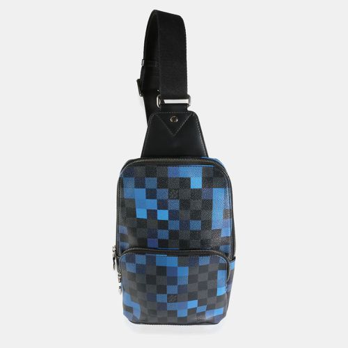 Blue/ Limited Edition Damier Graphite Pixel Avenue Sling Bag - Louis Vuitton - Modalova