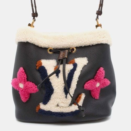 Leather and Monogram Teddy Shearling MM NeoNoe Hobo Bag - Louis Vuitton - Modalova