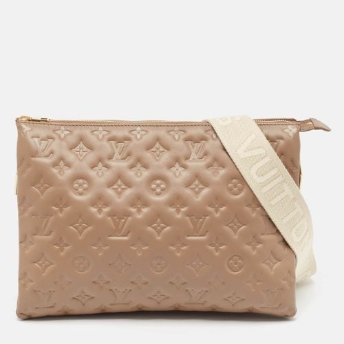 Taupe Monogram Puffy Leather Coussin MM Bag - Louis Vuitton - Modalova