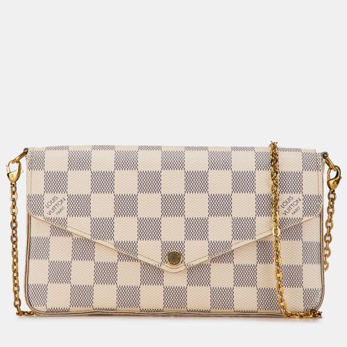 Damier Azur Pochette Felicie Chain Shoulder Bag - Louis Vuitton - Modalova