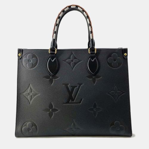 Noir Monogram Empreinte Leather Wild at Heart Onthego MM Tote Bag - Louis Vuitton - Modalova