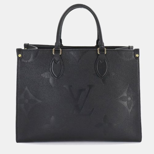 Noir Monogram Empreinte Leather MM Onthego Tote Bag - Louis Vuitton - Modalova