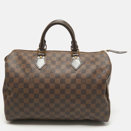 Damier Ebene Canvas Speedy 35 Bag - Louis Vuitton - Modalova