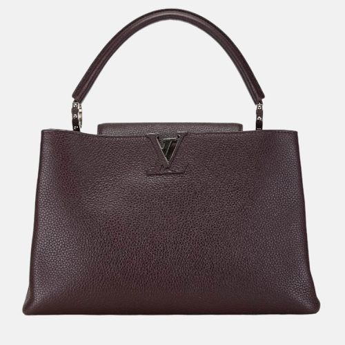 Brown Leather MM Capucines Top Handle Bags - Louis Vuitton - Modalova