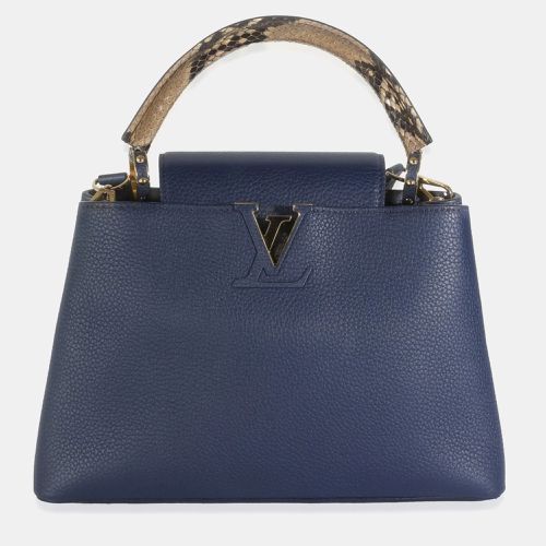 Python Navy Taurillon Capucines PM Bag - Louis Vuitton - Modalova