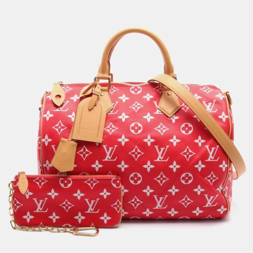 X Pharrell Williams Limited Edition and White Monogram Calfskin Speedy P9 Bandoulière 50 Satchel Bag - Louis Vuitton - Modalova