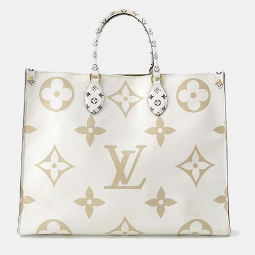 Creme/Khaki/Beige Monogram Onthego Bag Size GM - Louis Vuitton - Modalova