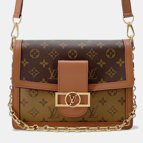 Noir Monogram Monogram Reverse Canvas Dauphine Size MM - Louis Vuitton - Modalova