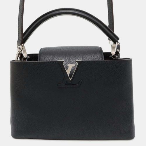 Noir/Pink Taurillon Leather Capucines bag PM - Louis Vuitton - Modalova