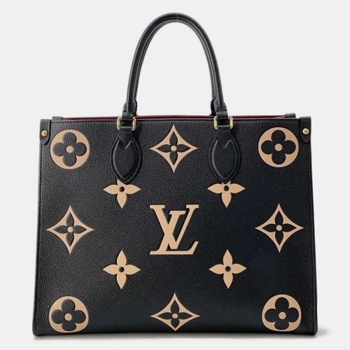 Noir/ Bicolor Monogram Empreinte Leather Onthego MM - Louis Vuitton - Modalova