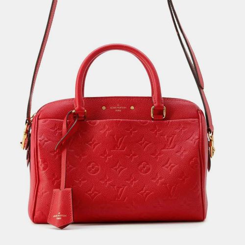 Scarlet Monogram Empreinte Leather Speedy Bandouliere Size 25 - Louis Vuitton - Modalova