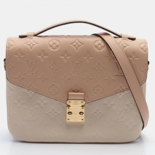 Pochette Metis Mm Leather Monogram Empreinte Pink Ivory Handbag - Louis Vuitton - Modalova