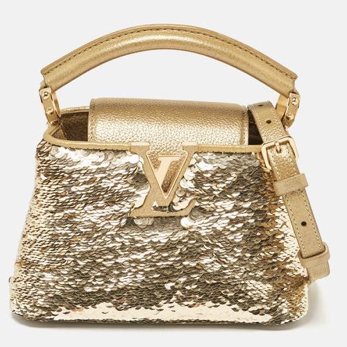 Leather and Sequins Capucines Mini Bag - Louis Vuitton - Modalova