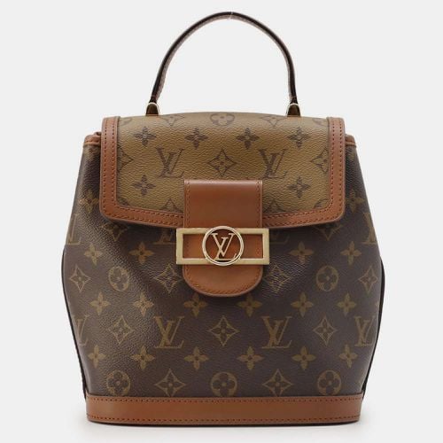 Noir Monogram Monogram Reverse Canvas Dauphine Backpack - Louis Vuitton - Modalova