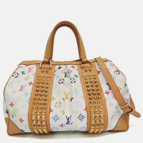 X Takashi Murakami Coated Canvas Monogram Courtney MM Satchel Bag - Louis Vuitton - Modalova