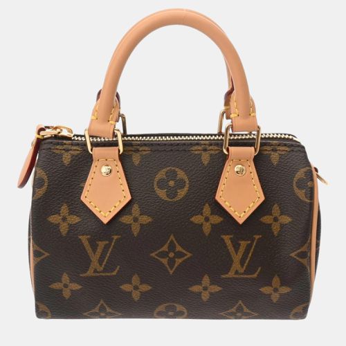 Monogram Nano Speedy Canvas Shoulder Bag - Louis Vuitton - Modalova