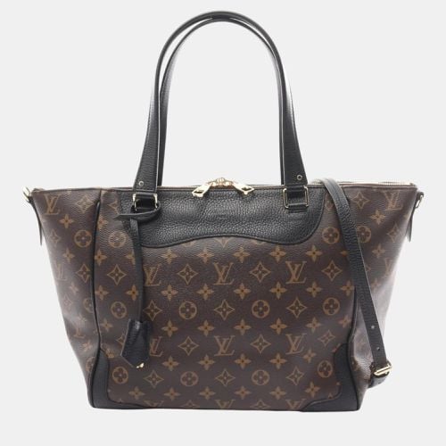 Coated Canvas Leather Black Estrella Monogram Tote Bag - Louis Vuitton - Modalova