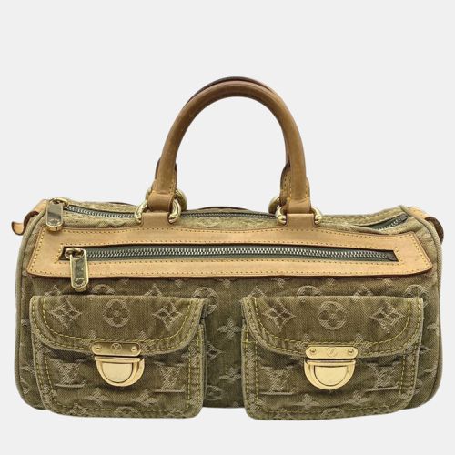 Monogram Denim Leather Khaki Neo Speedy Handbag - Louis Vuitton - Modalova