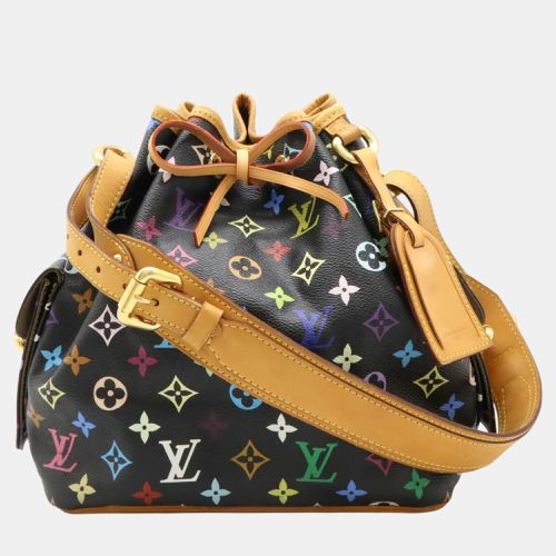 Noir Monogram Multicolor Petit Noe Shoulder Bag - Louis Vuitton - Modalova