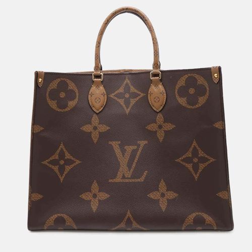 Red Monogram Monogram Reverse Canvas Monogram Giant Onthego Size GM - Louis Vuitton - Modalova