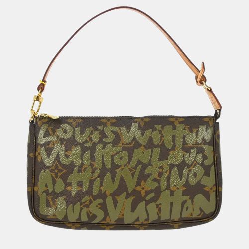 Khaki Graffiti Pochette Accessoires Handbag - Louis Vuitton - Modalova