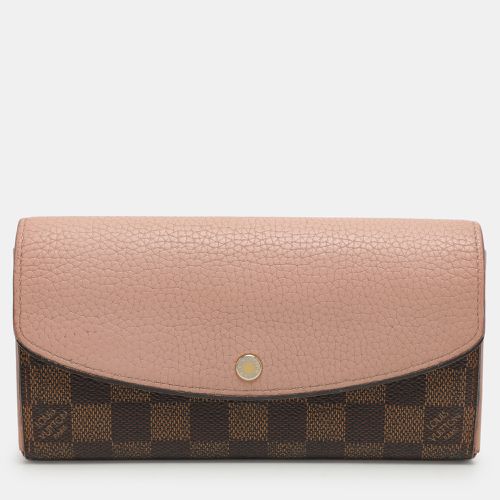 Damier Ebene Canvas and Leather Normandy Continental Wallet - Louis Vuitton - Modalova