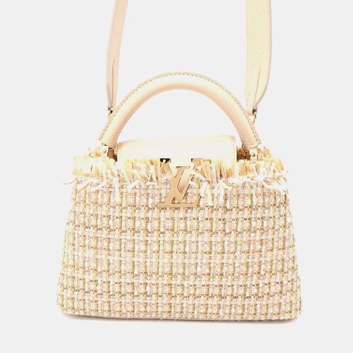 Tweed Raffia Cotton Ribbon Lurex Yarn Capucines bag Size Bb - Louis Vuitton - Modalova