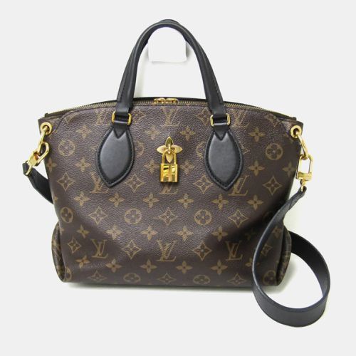 Brown Monogram Flower Zip Tote MM Handbag - Louis Vuitton - Modalova