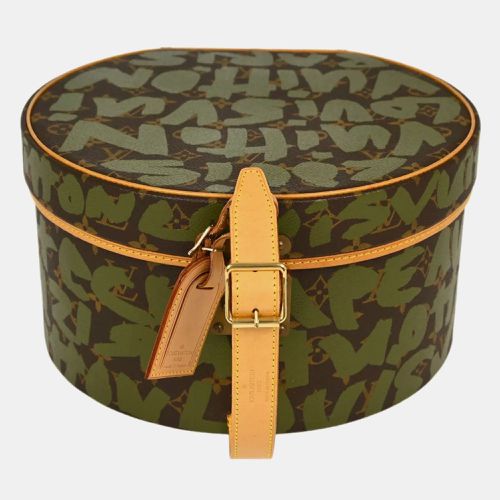 Khaki Monogram Graffiti Boite Chapeau 30 Hat Box - Louis Vuitton - Modalova