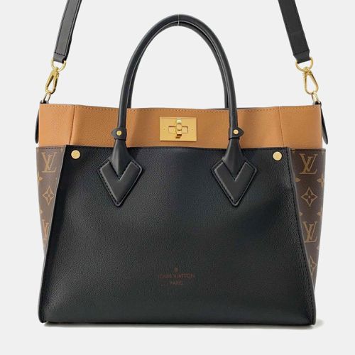 Noir Monogram Calf Leather On My Side Bag Size Mm - Louis Vuitton - Modalova