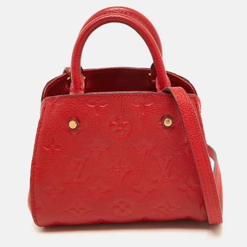 Cherry Monogram Empreinte Leather Montaigne Nano Bag - Louis Vuitton - Modalova