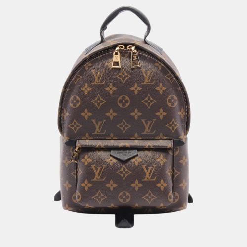 Coated Canvas Leather Monogram Black Palm Springs Pm Backpack Bag - Louis Vuitton - Modalova