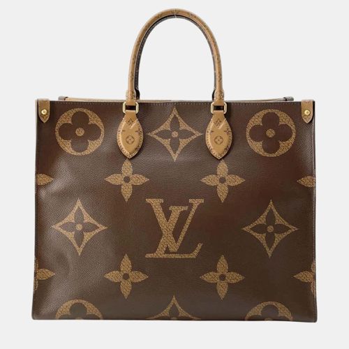 Monogram Reverse Giant On-The-Go Gm Tote Bag - Louis Vuitton - Modalova